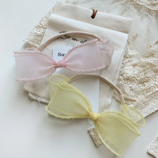現貨) 𝚑𝚊𝚗𝚍𝚖𝚊𝚍𝚎 ✿ Melissa Baby Hairband (43cm) Color