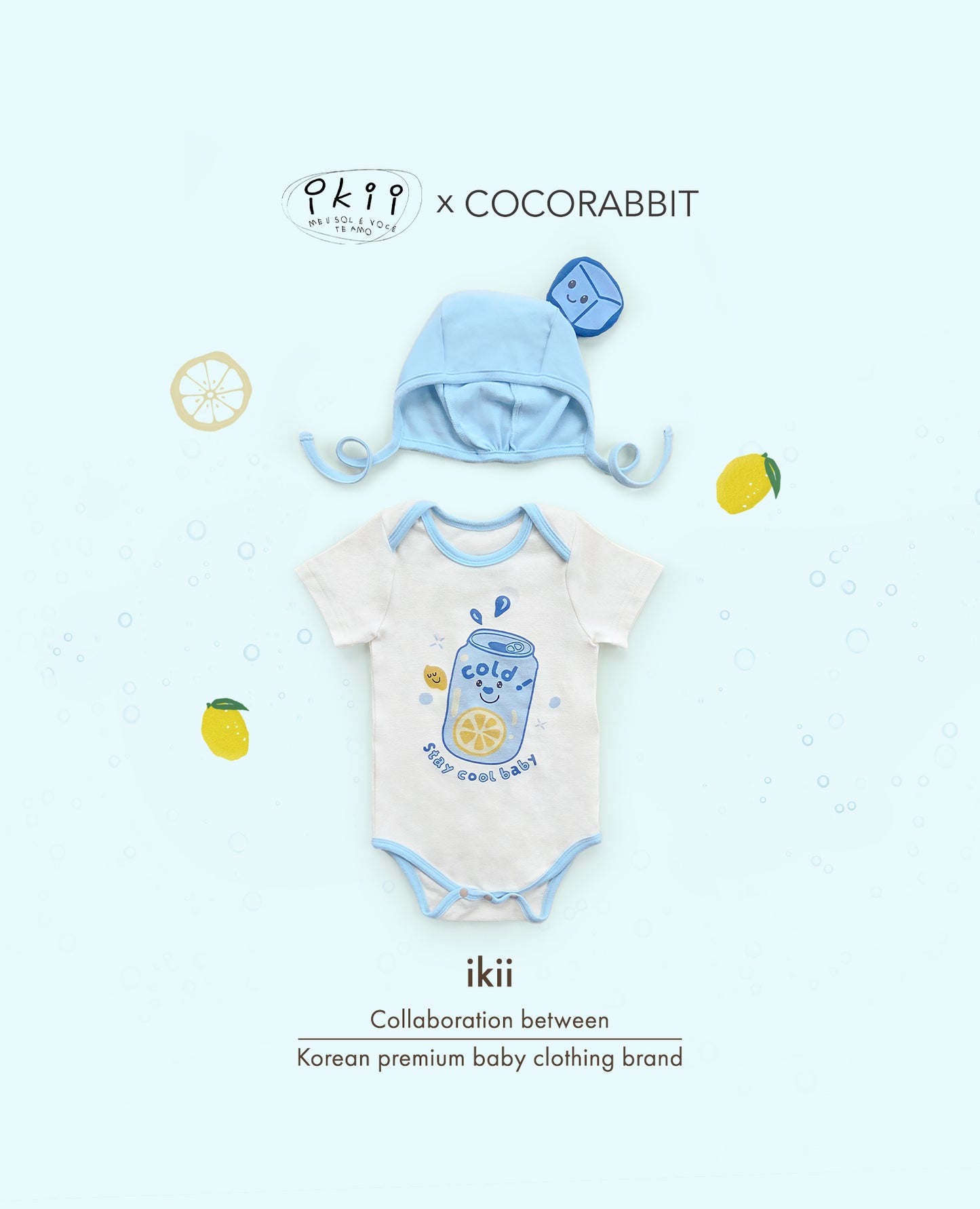 現貨) Cool Soda 包屁衣連可愛帽帽套裝