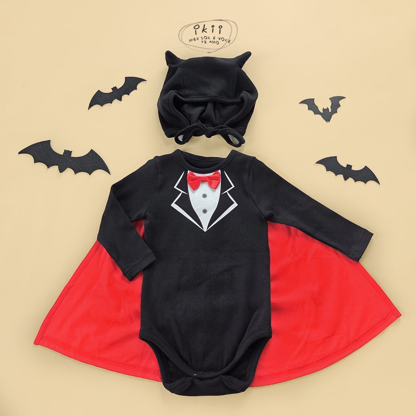 預訂中) Halloween 2025新款 德古拉兩件套 (連身衣+帽子)