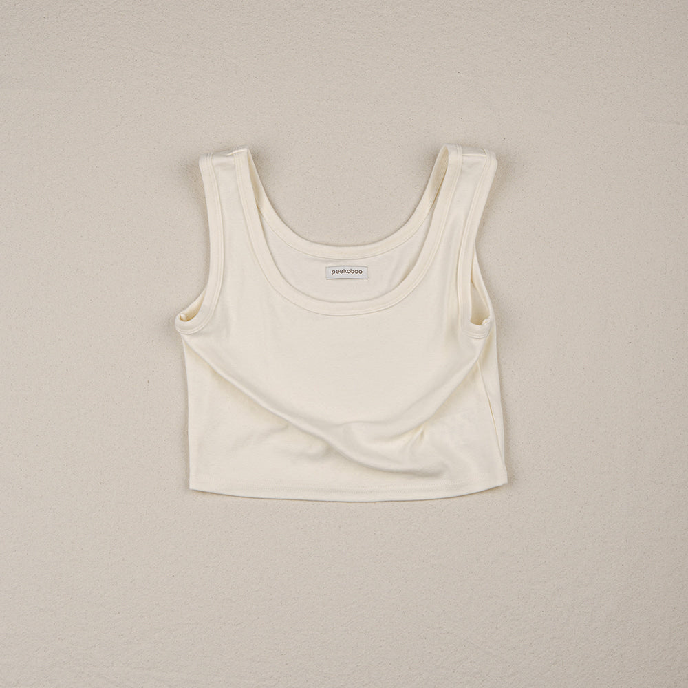 Preorder) Peekaboo Ribbon Mom Sleeveless Top