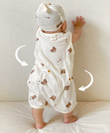 補貨中) 有機棉系列 - Organic Mesh Sleeping Vest