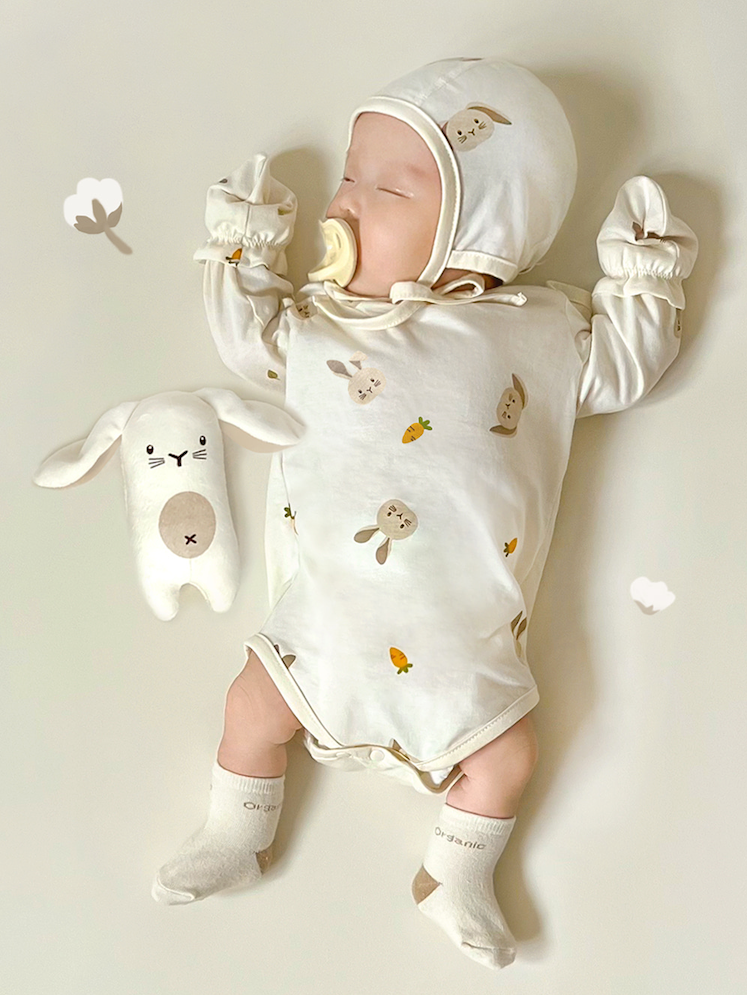 現貨) Organic Babysuit 有機棉包屁衣 (60-70cm)