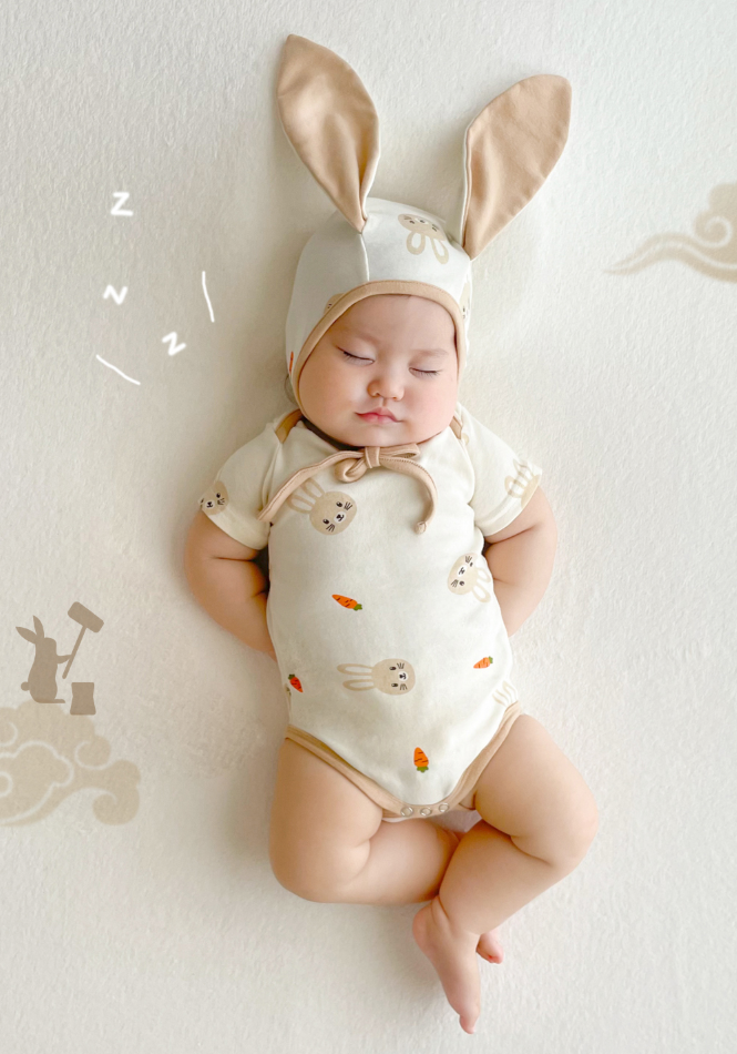 現貨) BunnyBunny 可愛兔子連身衣連帽套裝
