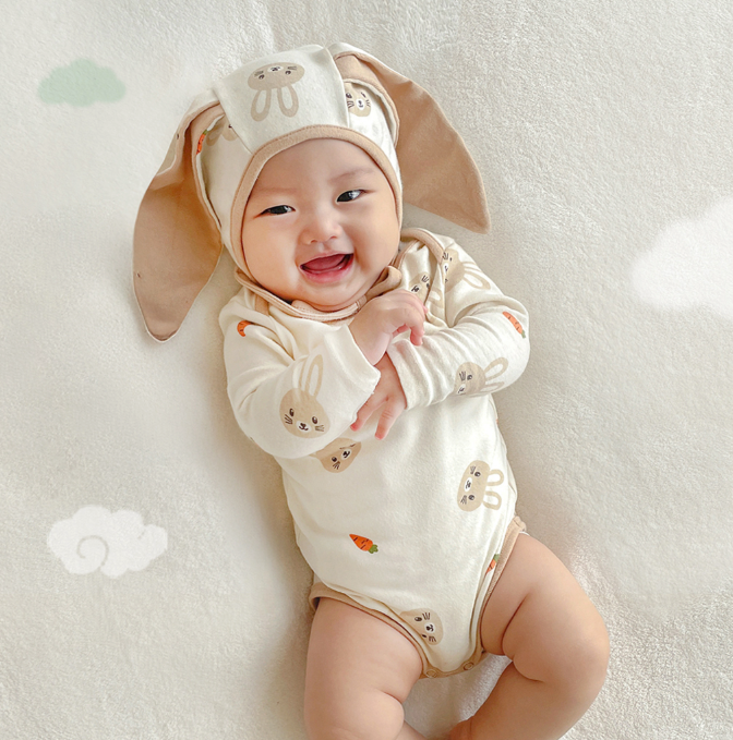 現貨) BunnyBunny 可愛兔子連身衣連帽套裝