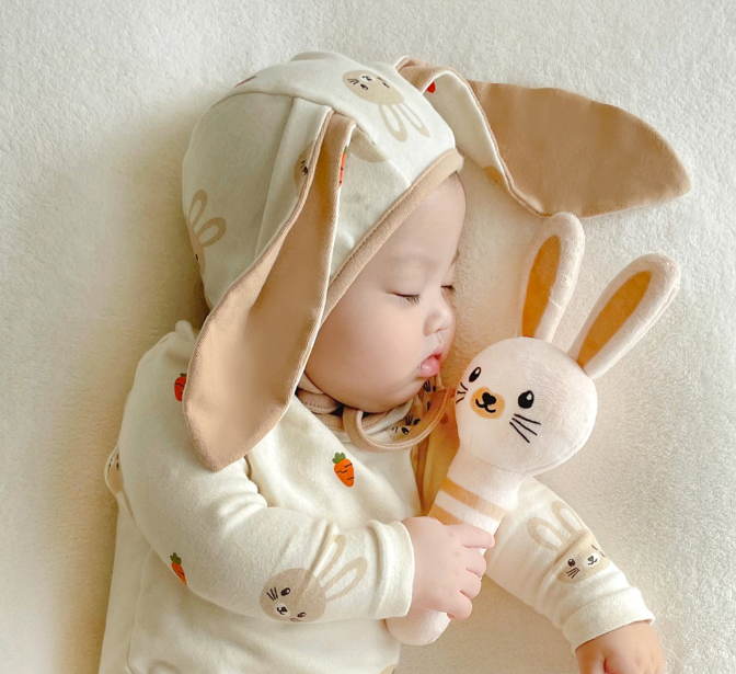 現貨) BunnyBunny 可愛兔子連身衣連帽套裝