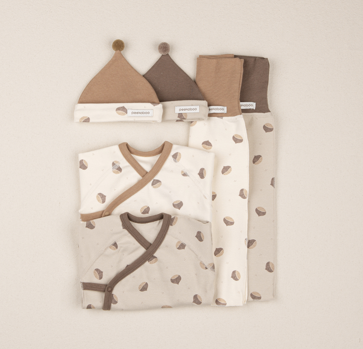 Preorder) Peekaboo Newborn Chestnut