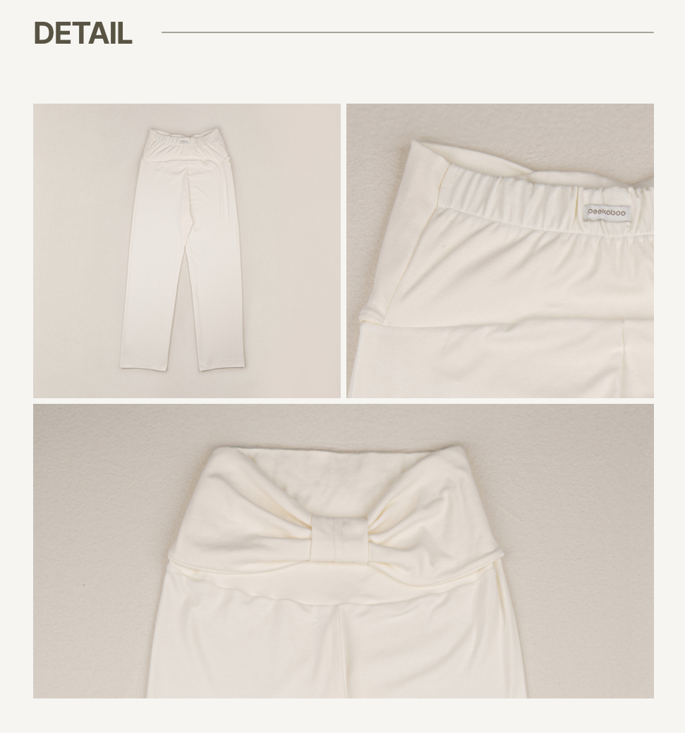 Preorder) Peekaboo Ribbon Mom Ribbon Pants (Long)