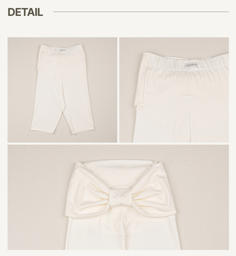 Preorder) Peekaboo Ribbon Mom Ribbon Pants (Short)
