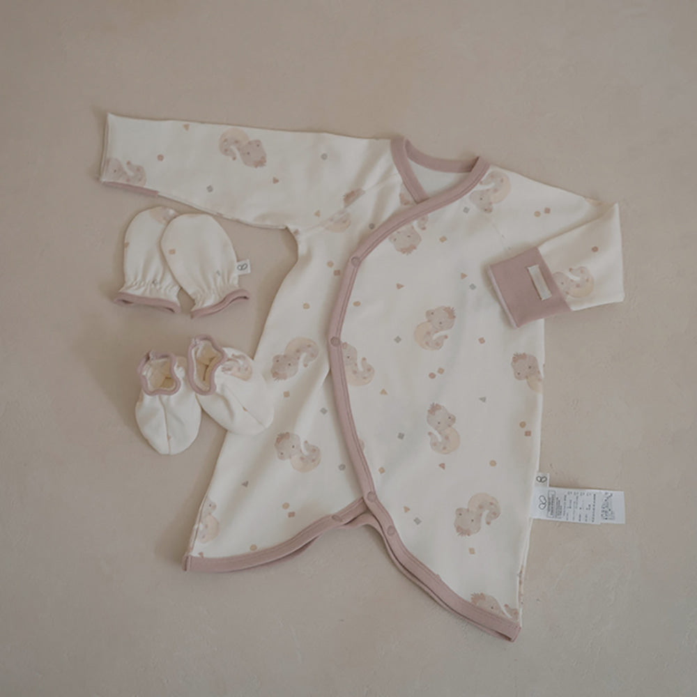 Preorder) Peekaboo Newborn Nernar Bodysuit set