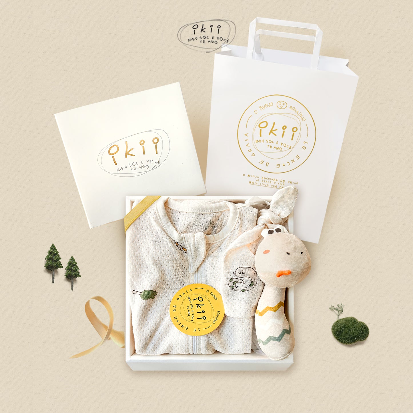 補貨中) Mash Organic Swaddle + Hat + Rattle (GIFT SET) 睡袋連帽+迷你搖鈴套裝