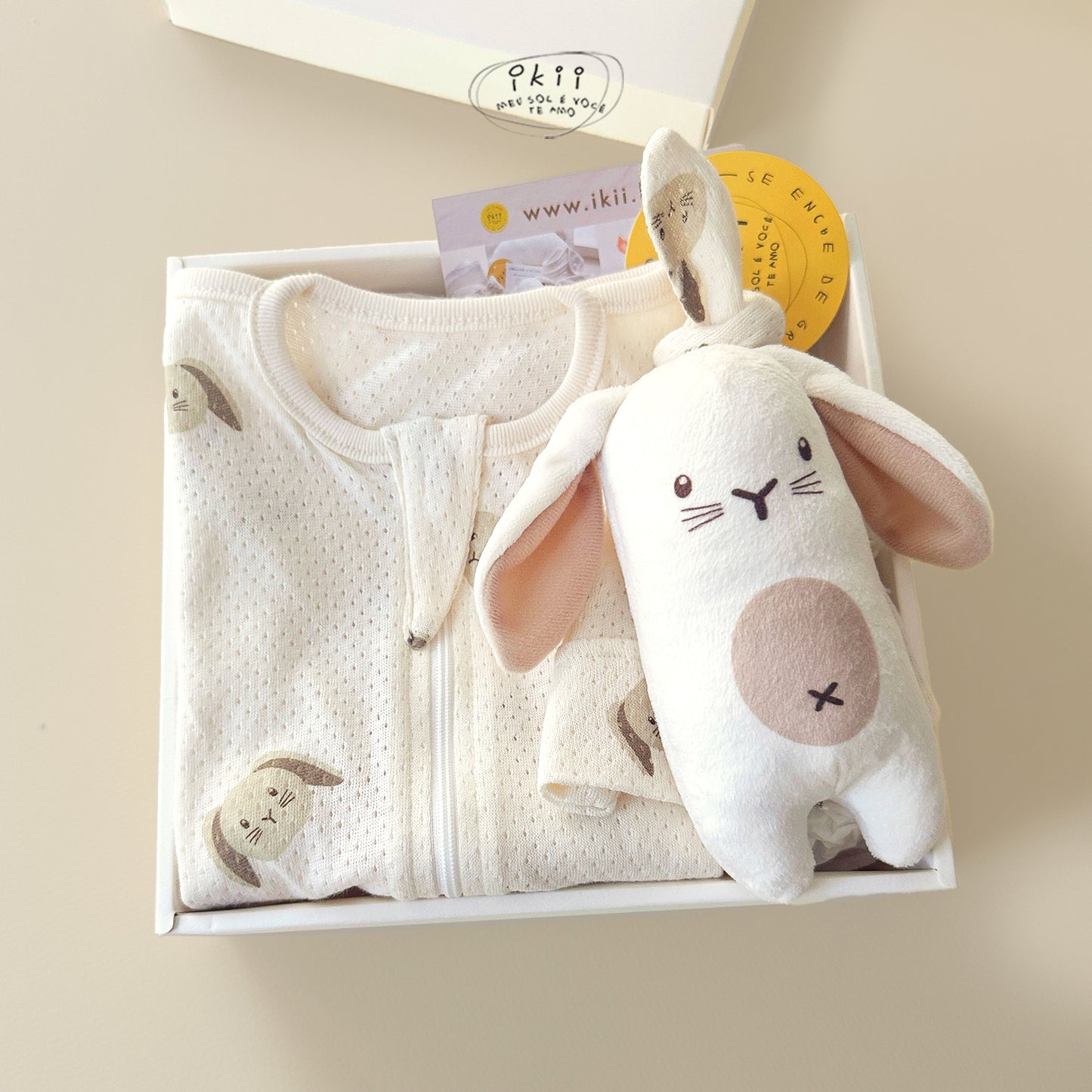 補貨中) Mash Organic Swaddle + Hat + Rattle (GIFT SET) 睡袋連帽+迷你搖鈴套裝