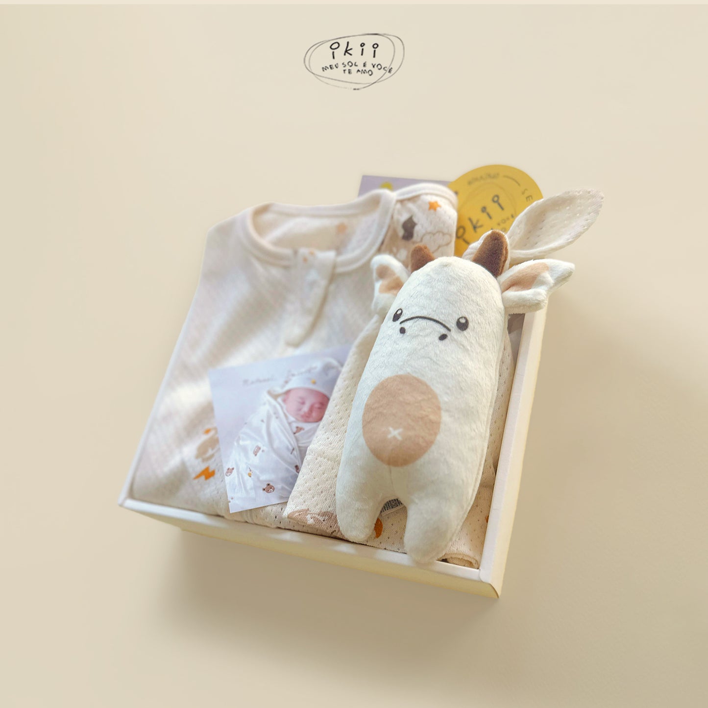 補貨中) Mash Organic Swaddle + Hat + Rattle (GIFT SET) 睡袋連帽+迷你搖鈴套裝