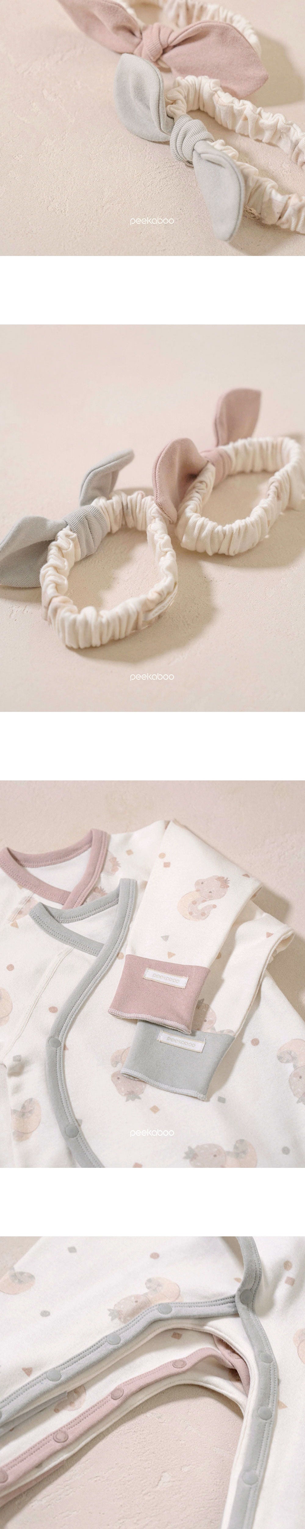 Preorder) Peekaboo Newborn Nernar hairband & bodysuit