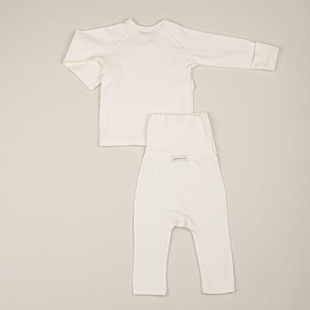 Preorder) Peekaboo Newborn Ribbon Top and Bottom Set - long (不連配件)