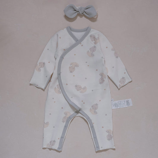 Preorder) Peekaboo Newborn Nernar hairband & bodysuit