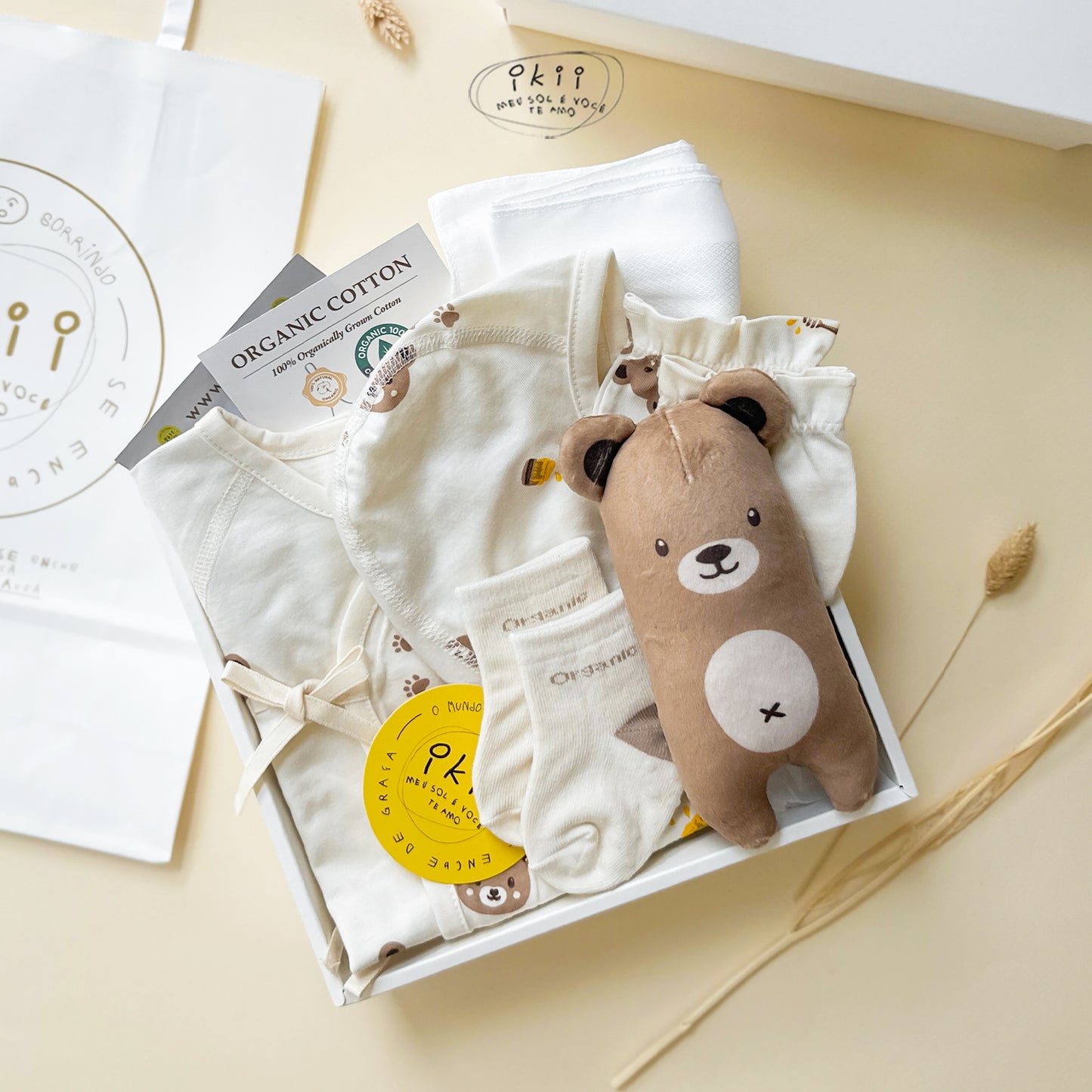 現貨) Organic Newborn 6 set 初生禮盒6件套