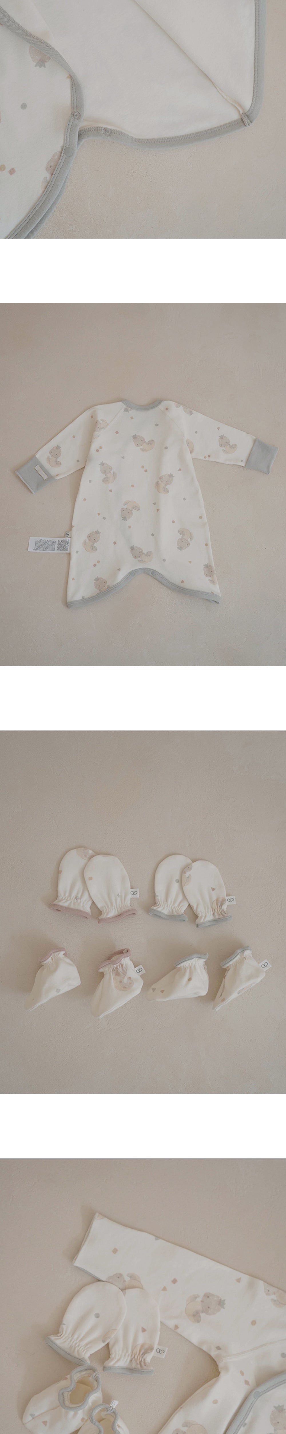 Preorder) Peekaboo Newborn Nernar Bodysuit set
