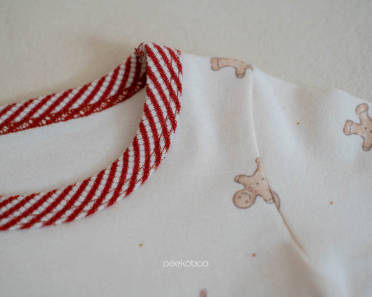 Preorder) Peekaboo / AS Gingerbread Baby Suit Set (6-18m)