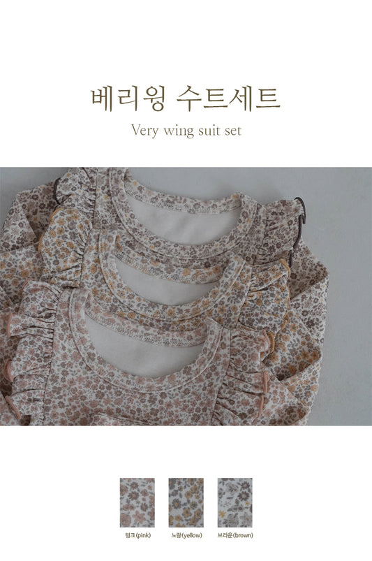 Preorder) Peekaboo / AS Very Wing Baby Suit Set