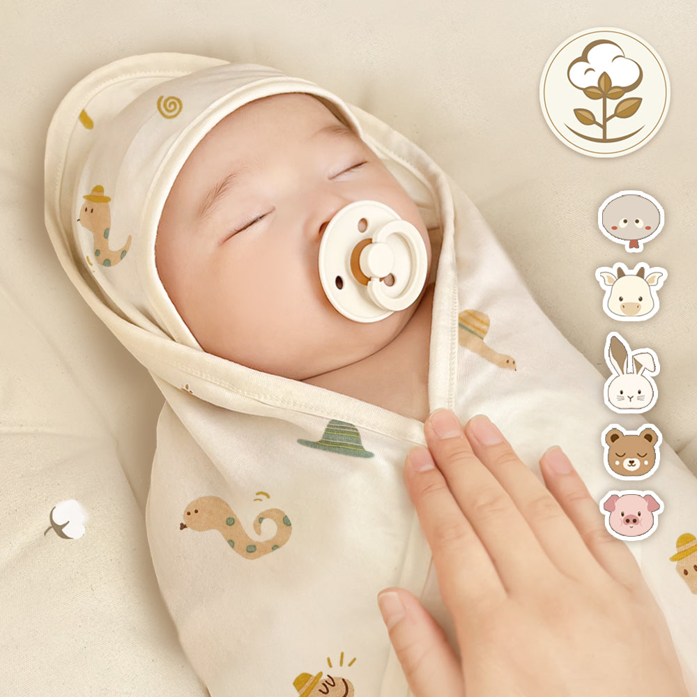 現貨) Organic Swaddle Blanket 有機棉嬰兒包巾