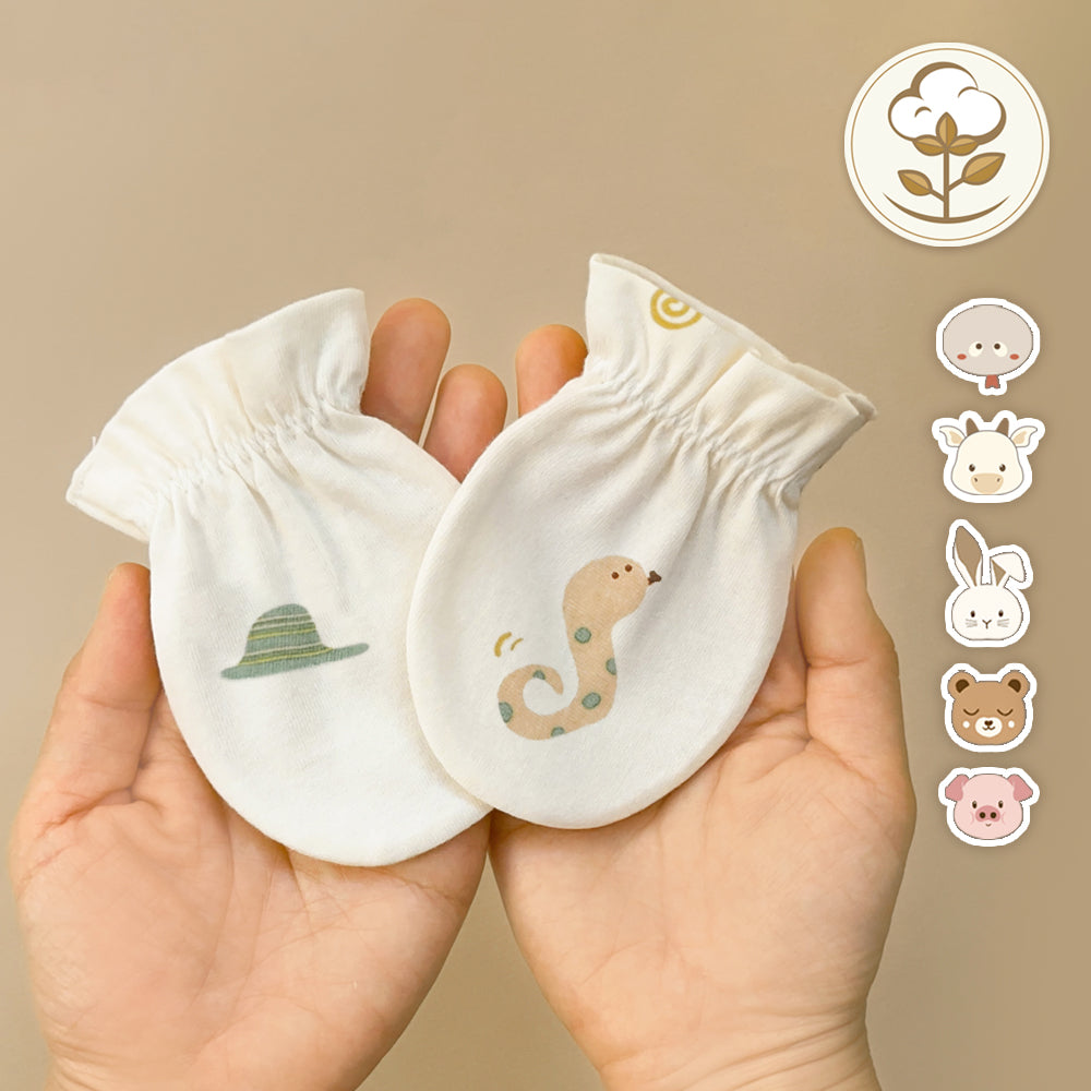 現貨) Organic Baby Hand Gloves有機棉嬰兒手套