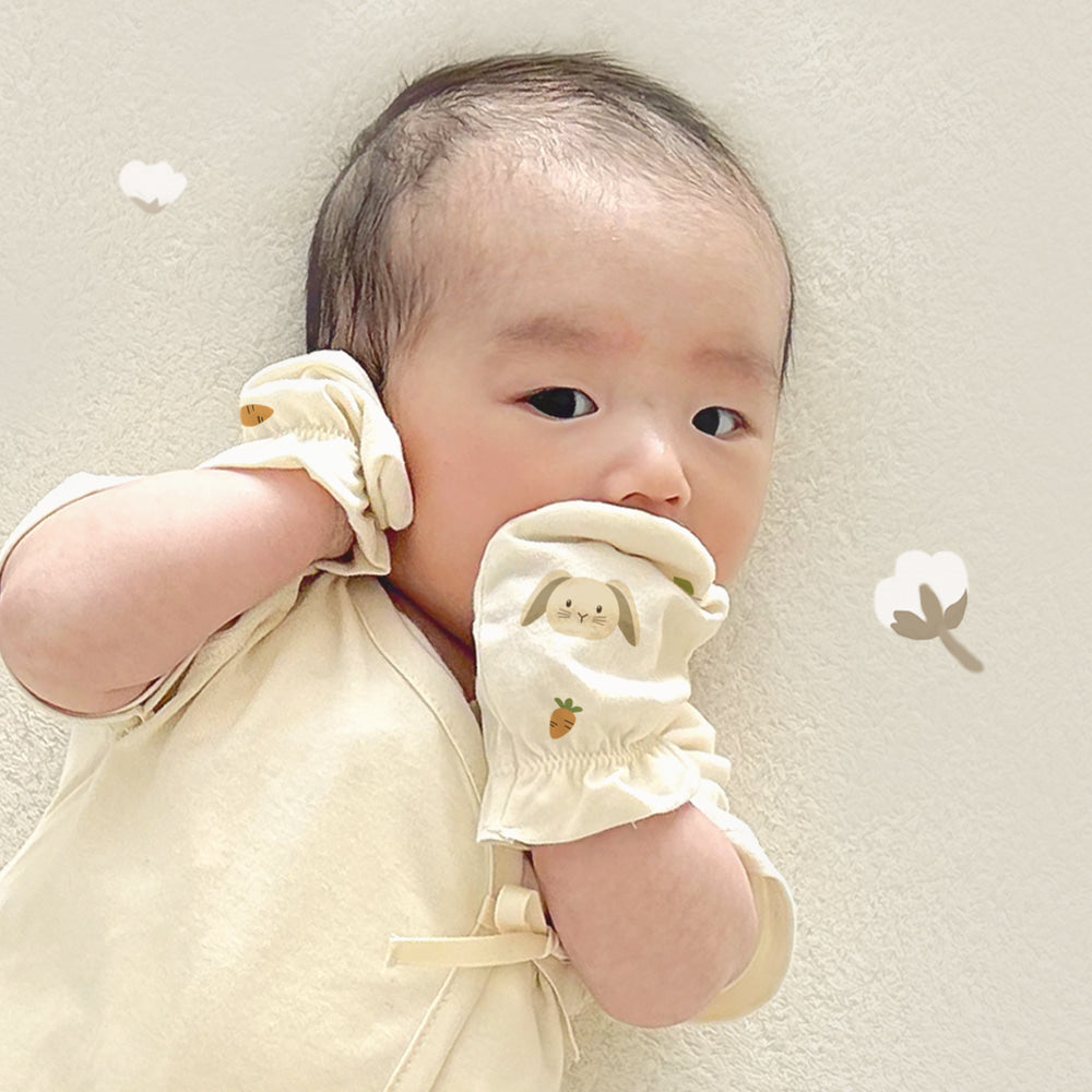 現貨) Organic Baby Hand Gloves有機棉嬰兒手套