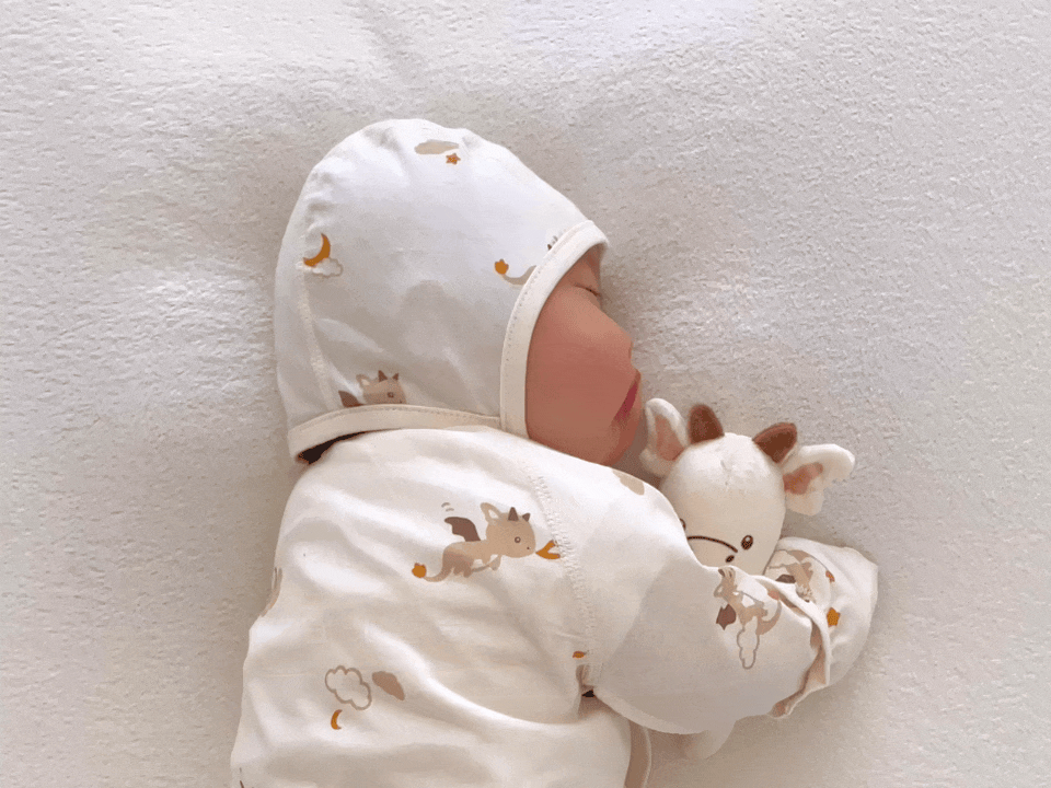 現貨) Organic Baby Bonnet 有機棉嬰兒帽子