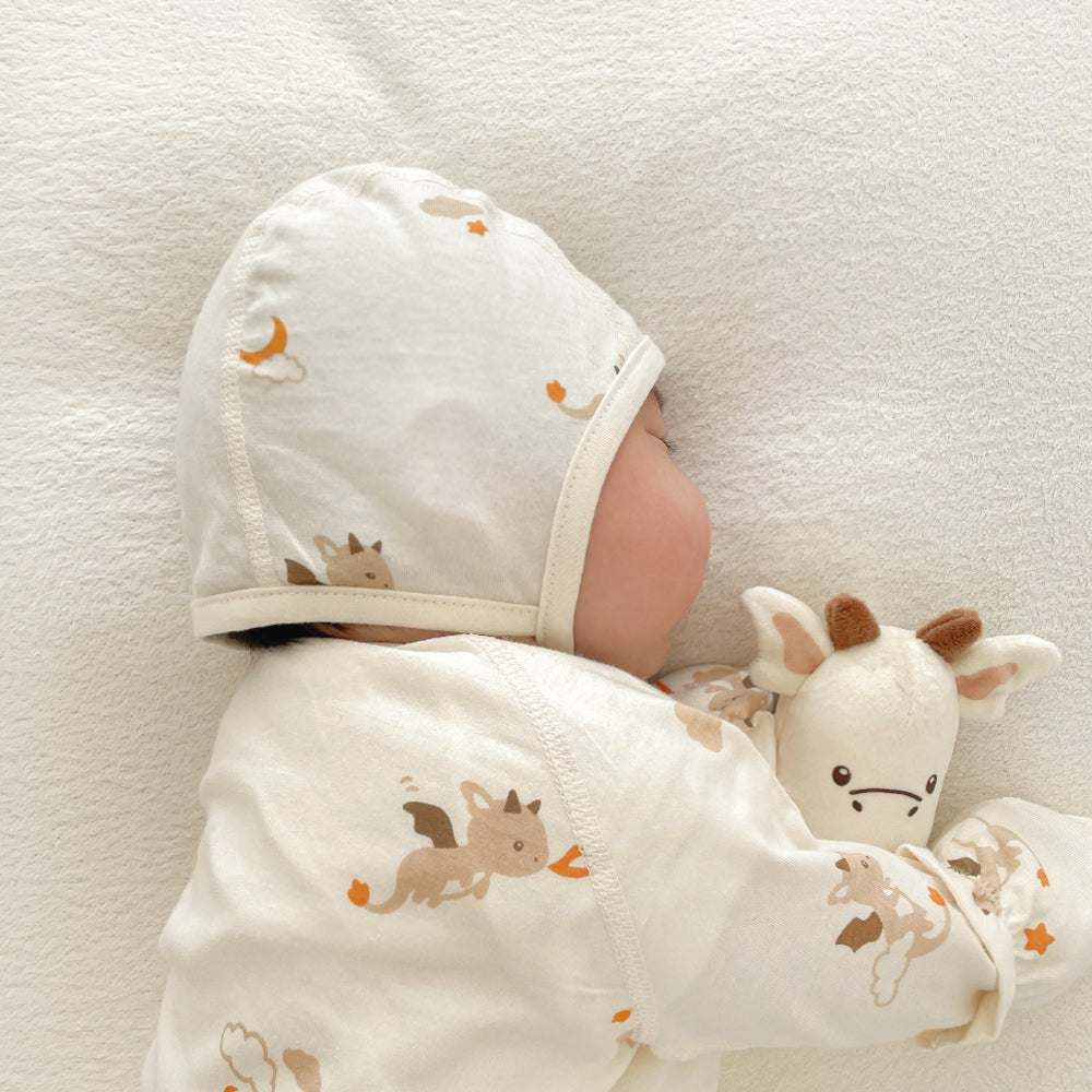 現貨) Organic Baby Bonnet 有機棉嬰兒帽子