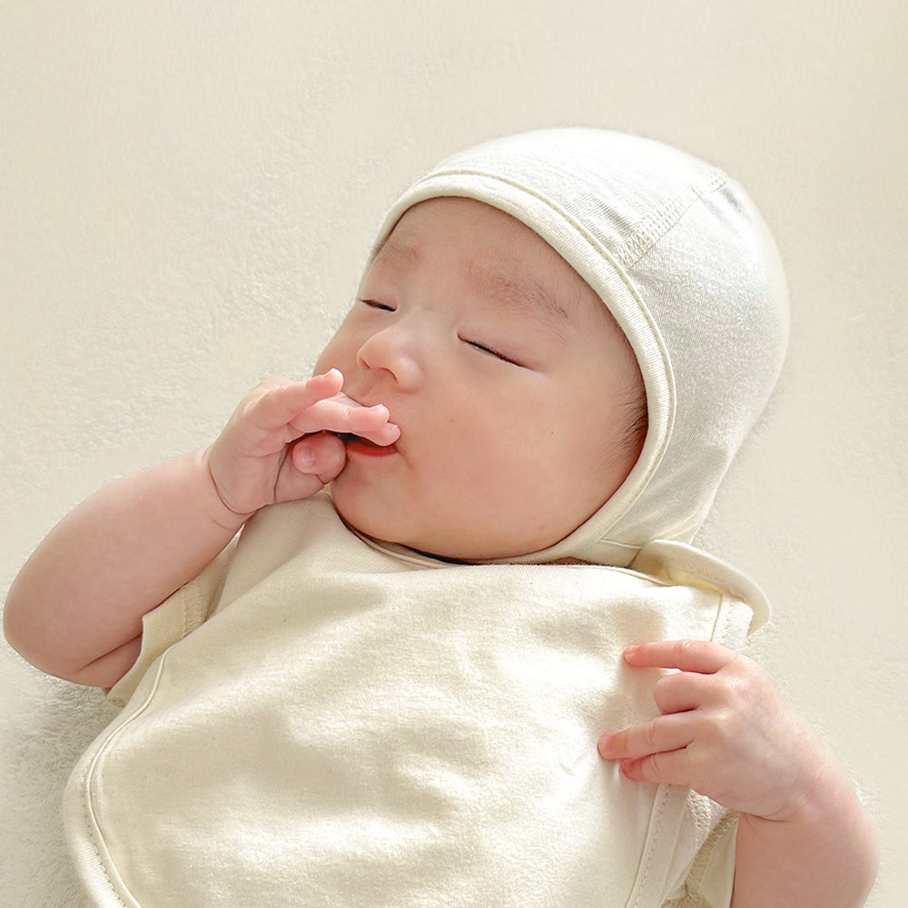 現貨) Organic Baby Bonnet 有機棉嬰兒帽子