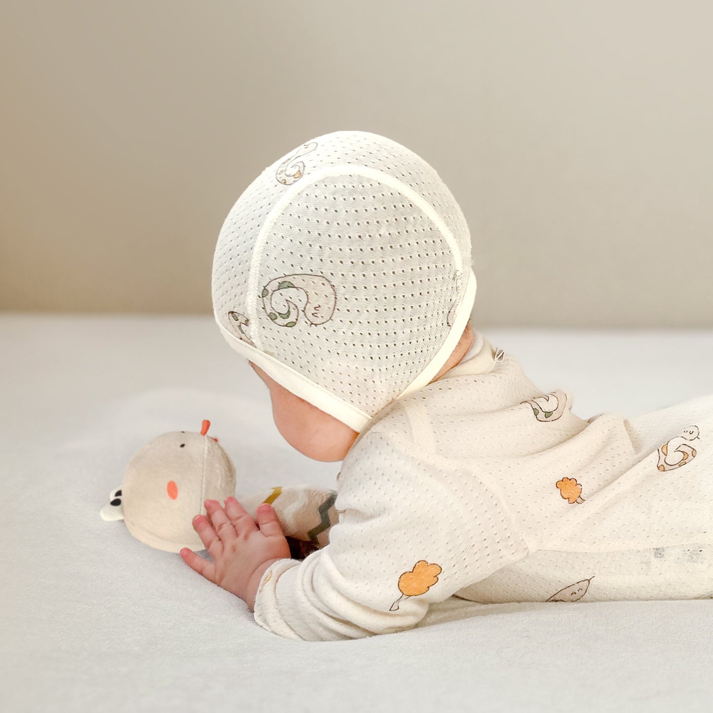 現貨) Organic Baby Bonnet 有機棉嬰兒帽子