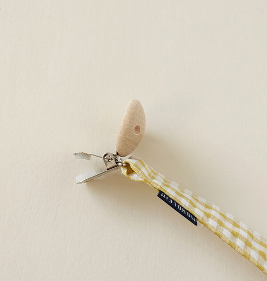 MONOLEIM Check Clips 格紋奶嘴鏈