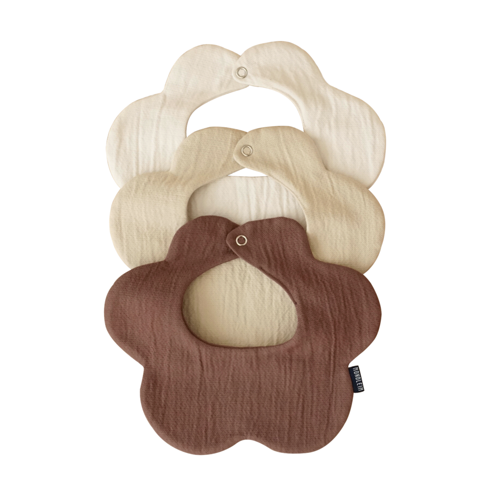 MONOLEIM Flower bib-Neutral