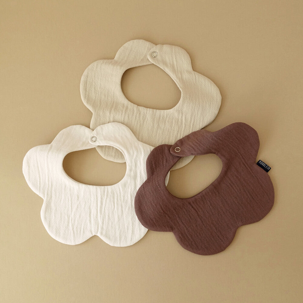 MONOLEIM Flower bib-Neutral