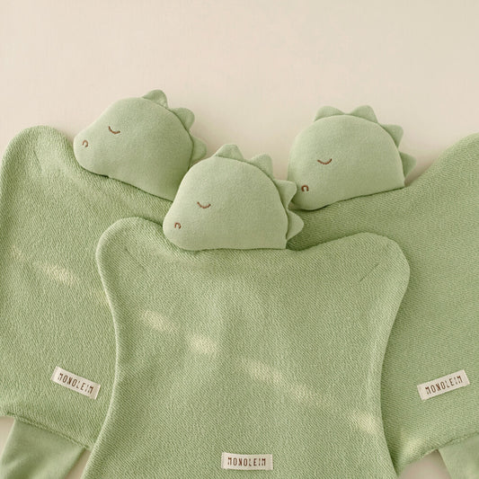 MONOLEIM 柔軟親膚龍寶寶安撫巾 Organic Hug Dino