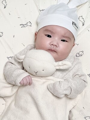 MONOLEIM 羊咩咩安撫巾 Organic Hug Lamb