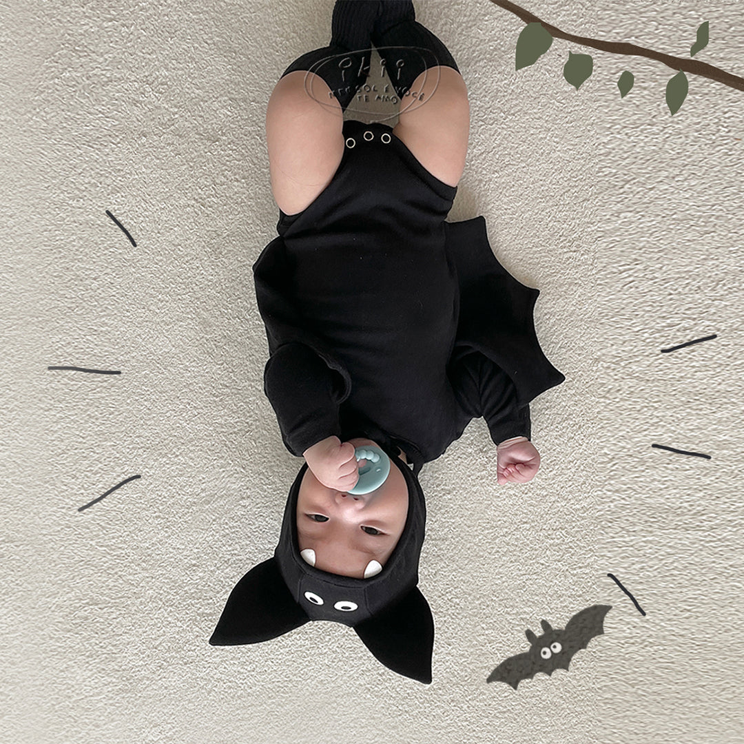 現貨) Halloween 蝙蝠俠2件套裝 (長袖連身衣+帽子)