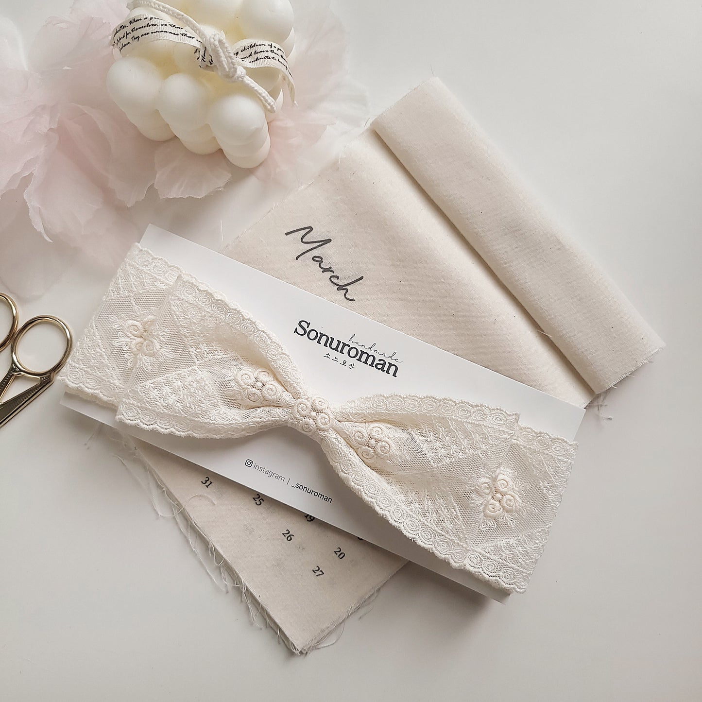 ๐๐๐๐๐๐๐๐ โฟ Ribbon Hairband (42cm)