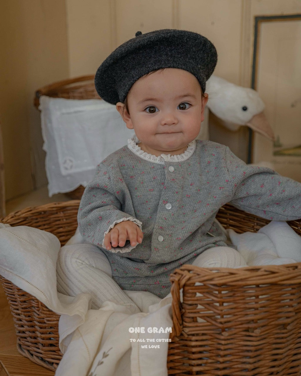 1GRAM 1그램 /小清新系列 🤍秋冬預訂 Dona Cardigan / Bloomers (6m-3y)
