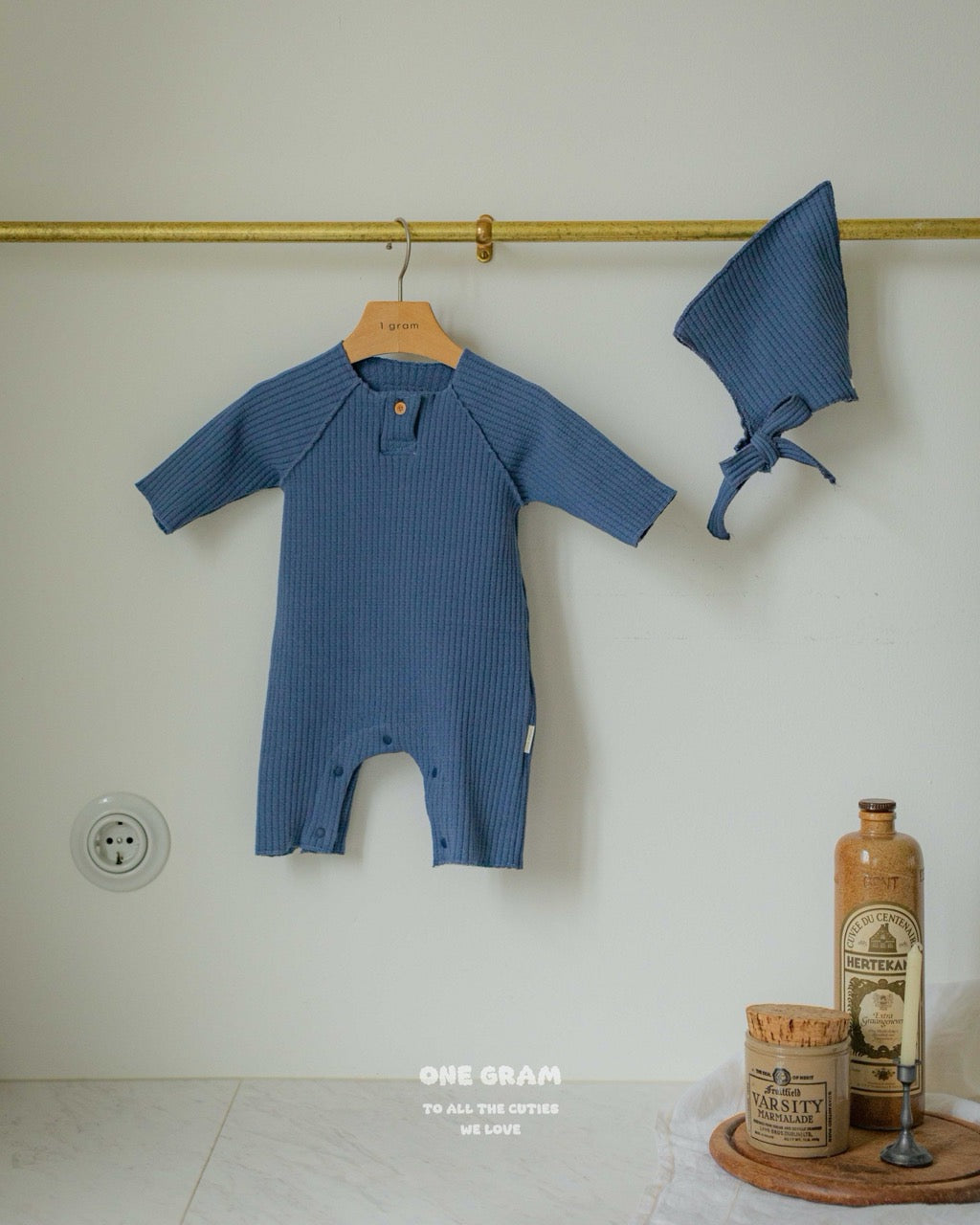 1GRAM 1그램 /小清新系列 🤍秋冬預訂 David Baby Suit (6-24m)