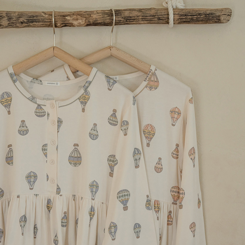 Preorder) Peekaboo / Autumn Spring (Long) Balloon Pajama Mom