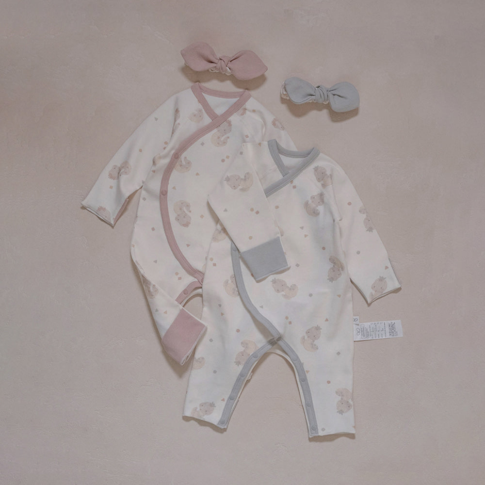 Preorder) Peekaboo Newborn Nernar hairband & bodysuit