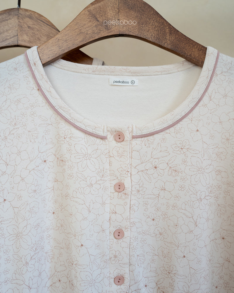 Preorder) Peekaboo / Autumn Spring Blossom Mom Pajama