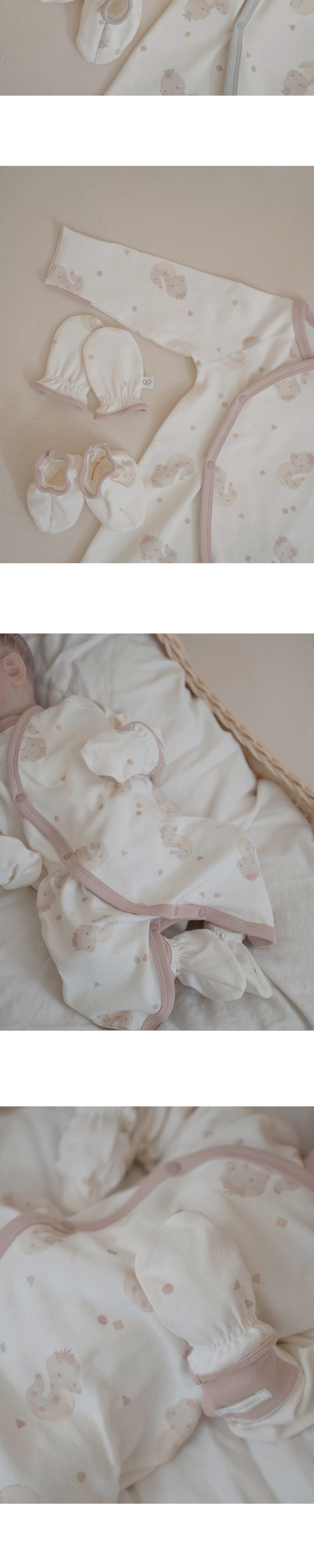 Preorder) Peekaboo Newborn Nernar Bodysuit set