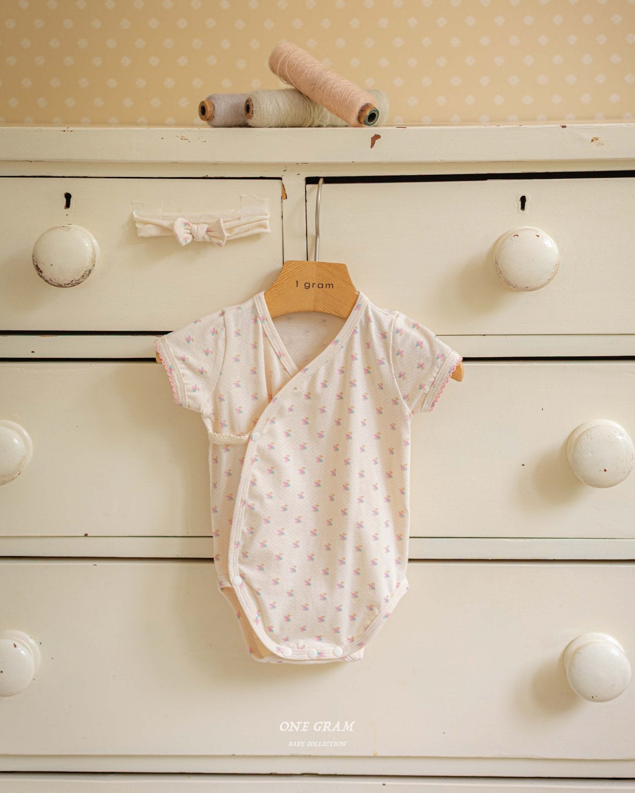 1GRAM 1그램 /小清新系列 🤍 Liz Newborn Suit with hairband (70)
