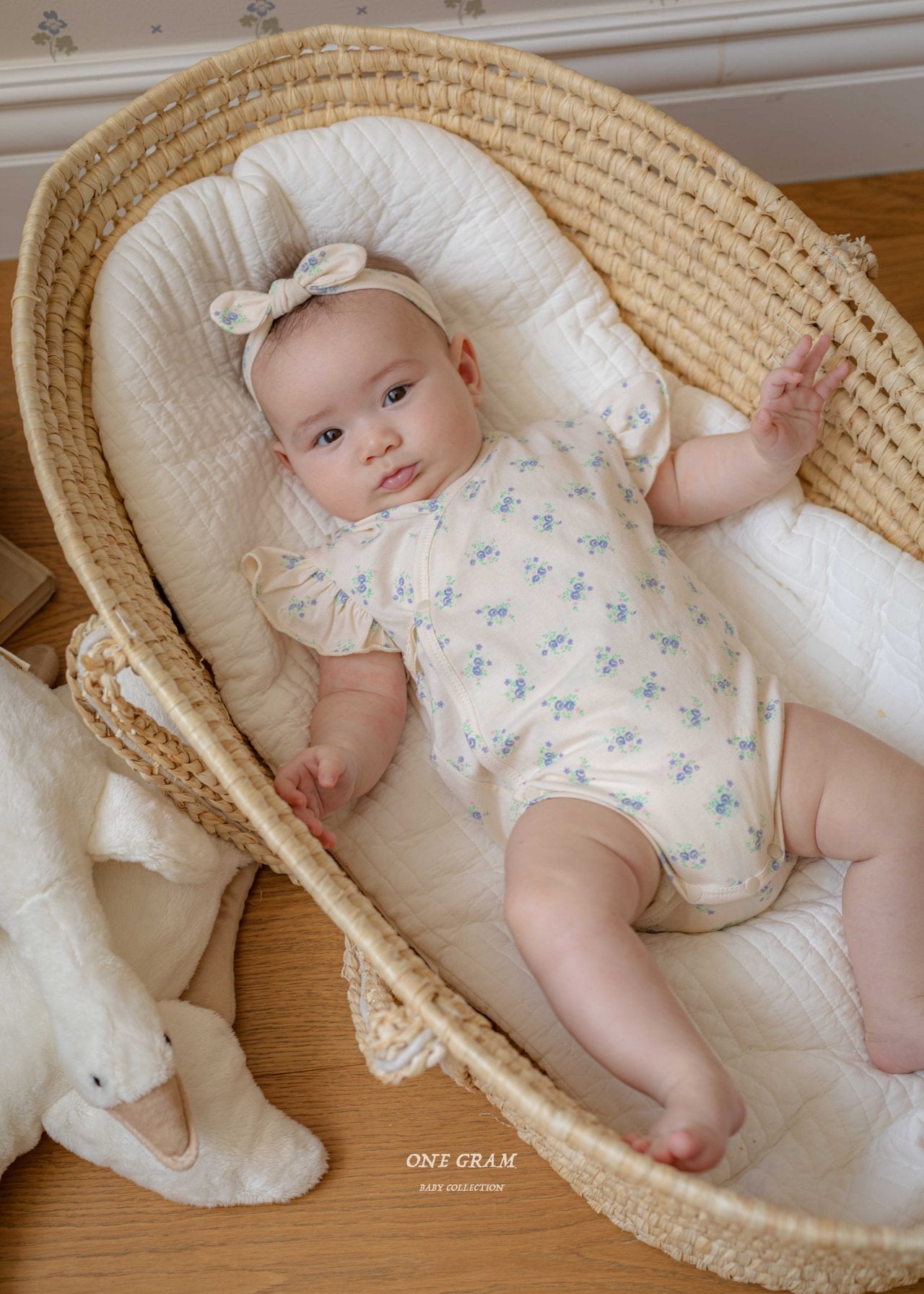 1GRAM 1그램 /小清新系列 🤍 Selena Newborn Suit with hairband (70)