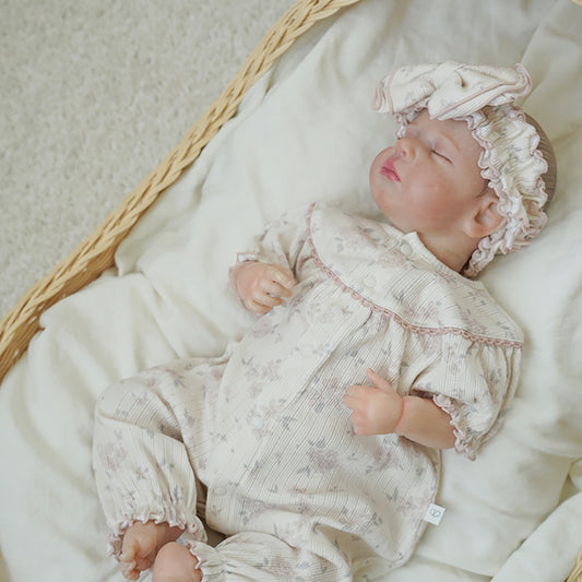 Preorder) Peekaboo Newborn Blooming Two way suit set