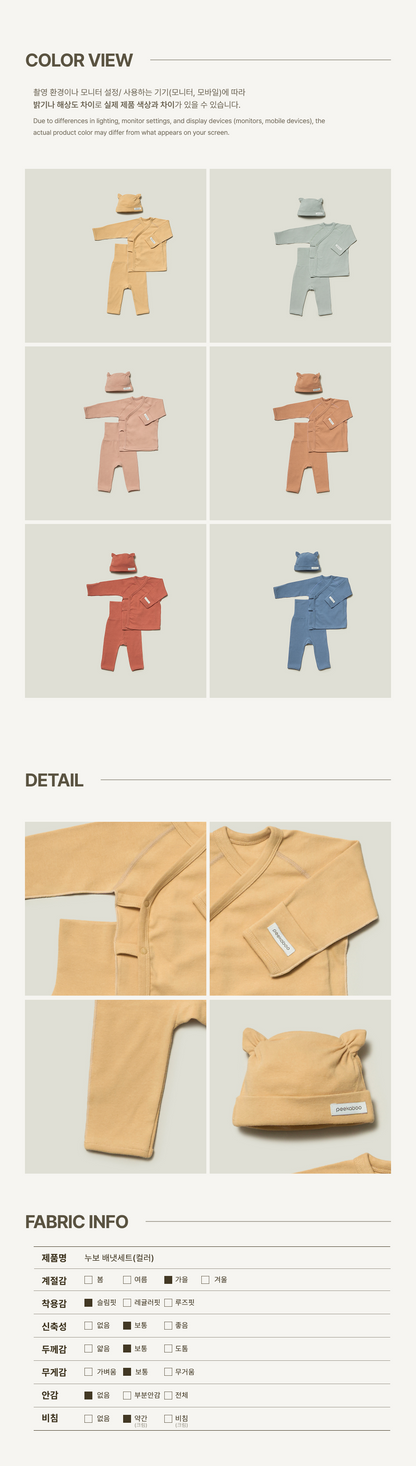 Preorder) Peekaboo Newborn Nuvo Bear  (3-set)