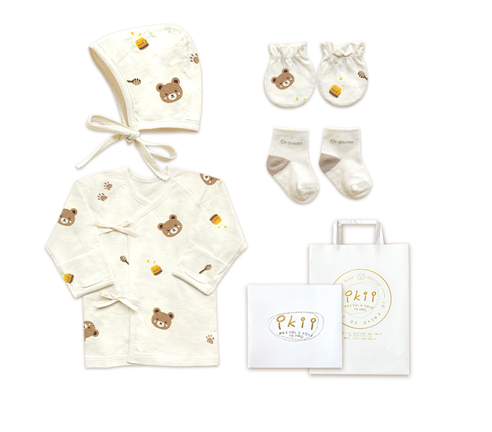 現貨) Organic Newborn 4 set 初生禮盒4件套