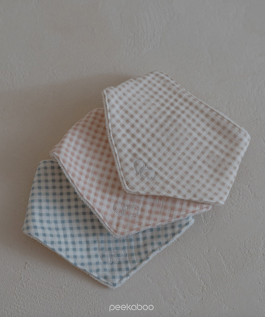 Preorder) Peekaboo Check Bib