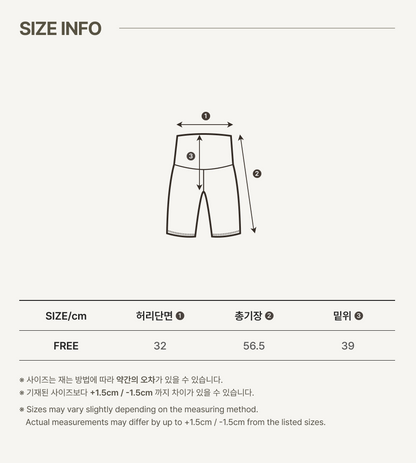 Preorder) Peekaboo Ribbon Mom Basic Pants (Short)